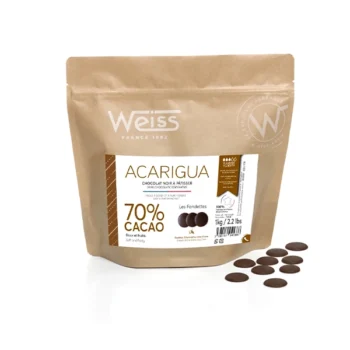 Chocolat Noir Acarigua Fondette 70% 1 Kg Weiss